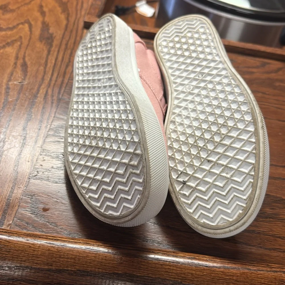 Maurices Blush Pink Canvas Slip-On Sneakers